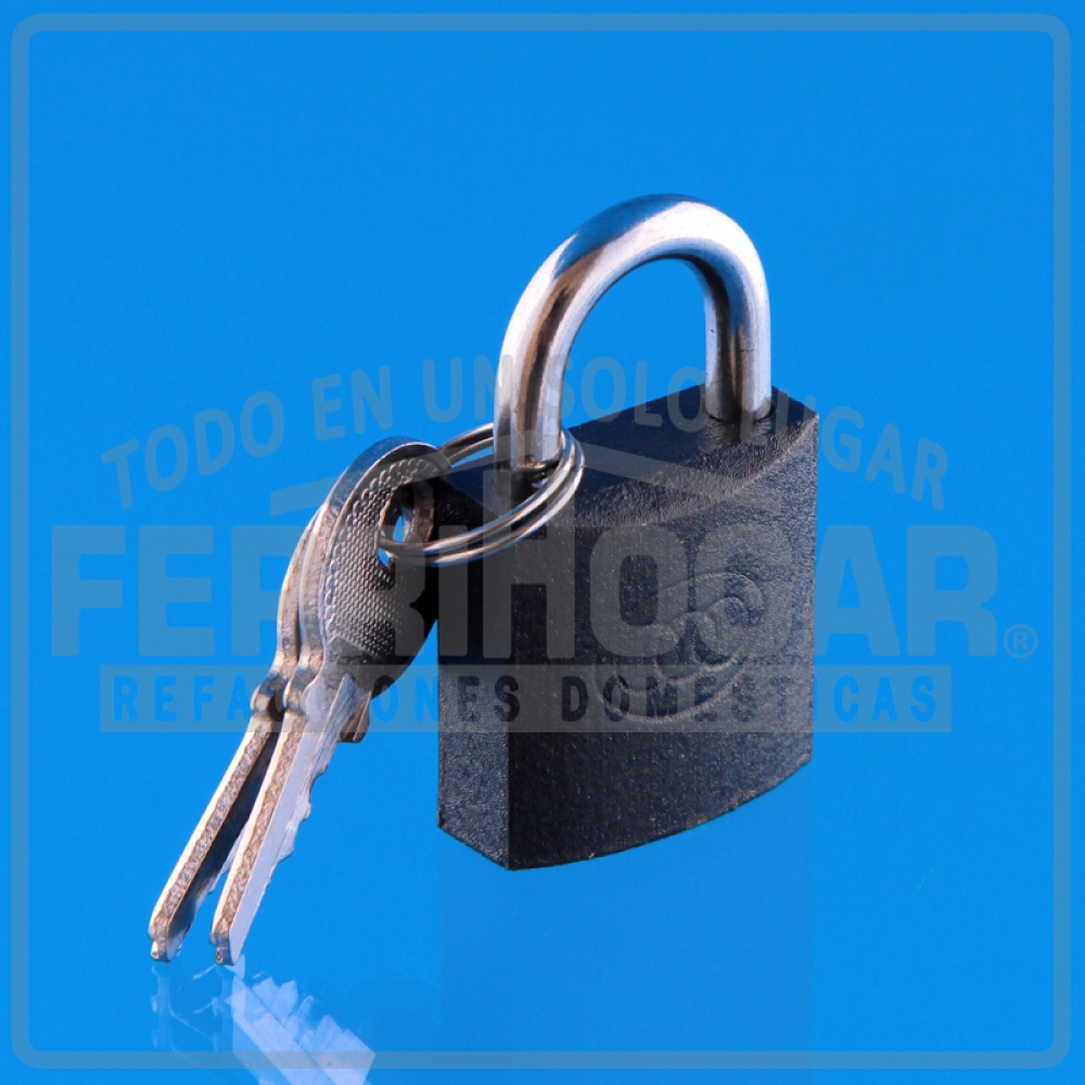 CANDADO 25MM CORTO METALICO
