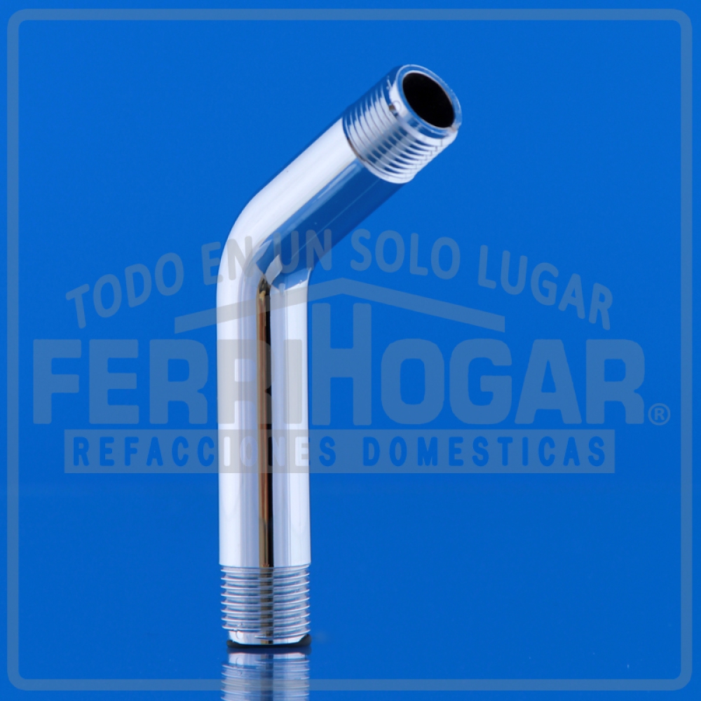 BRAZO PARA REGADERA CON CHAPETON CROMADO