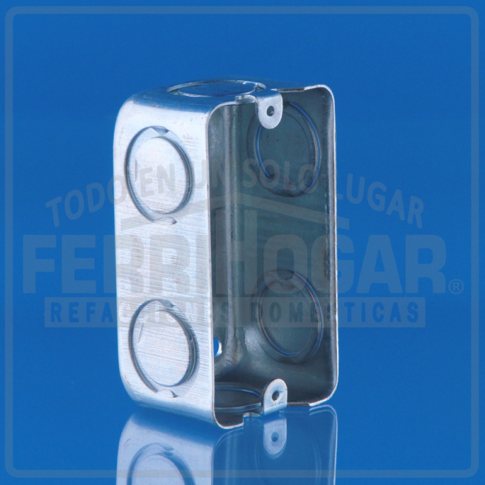 CAJA 2 x 5 TIPO AMERICANA GALVANIZADA