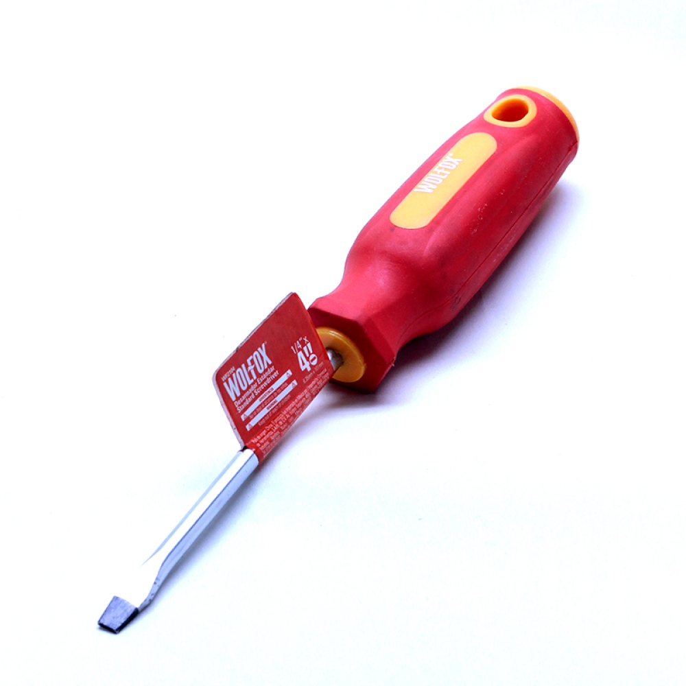 DESARMADOR PLANO 1/4 x 4 GRUESO  W2104