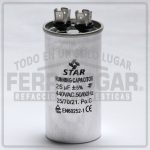 CAPACITOR TRABAJO AIRE ACONDICIONADO 25 MFD 440V REDONDO