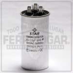 CAPACITOR AIRE ACONDICIONADO 35 Y 1.5 MFD 440V REDONDO