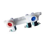 ELECTROVALVULA LAVADORA WHIRLPOOL ORIGINAL BLANCA 2 ENTRADAS 3 SALIDAS 3 BOBINAS